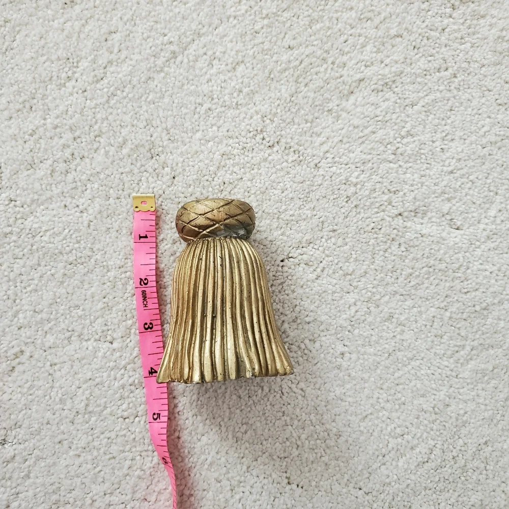 Two's Company Inc. Gold Tassel Candle Holder